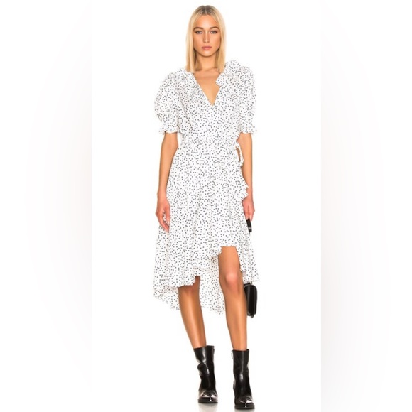 Icons Ruffle Wrap Dress - Picture 1 of 9